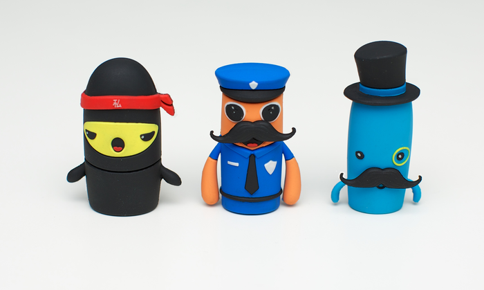 Meet Officer Pete, Kobayashi, and Sir Jeffrey: The Unique USB Drive Models for Jumpshot