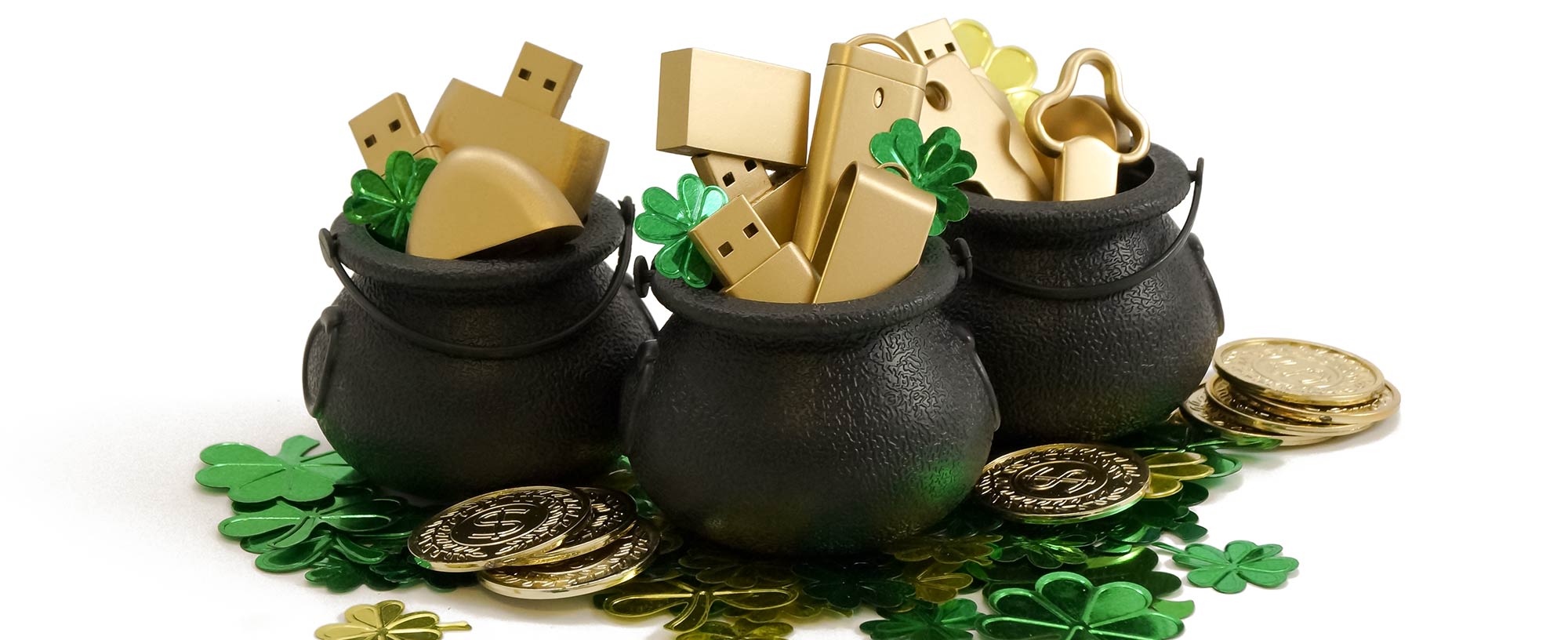 st patricks day custom usb drive giveaway