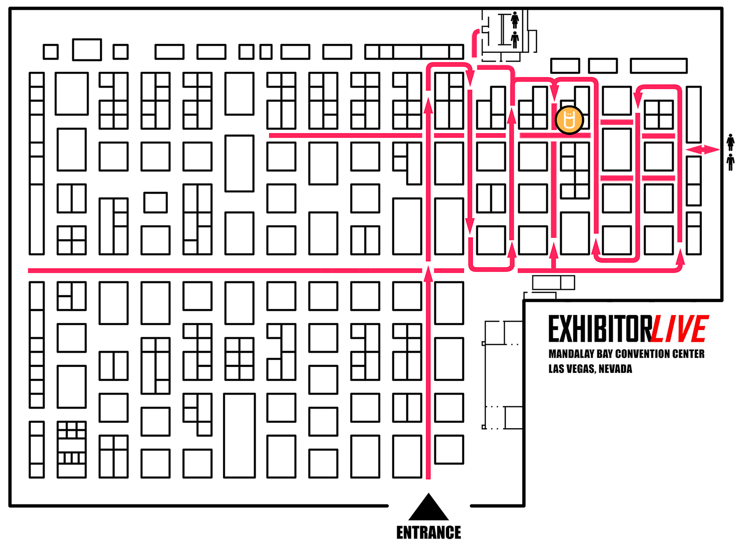 Trade Show Floor Plan Routes