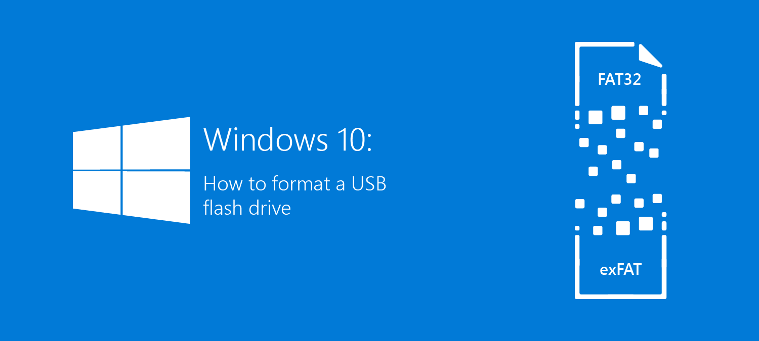 windows 10 format usb drive fat64