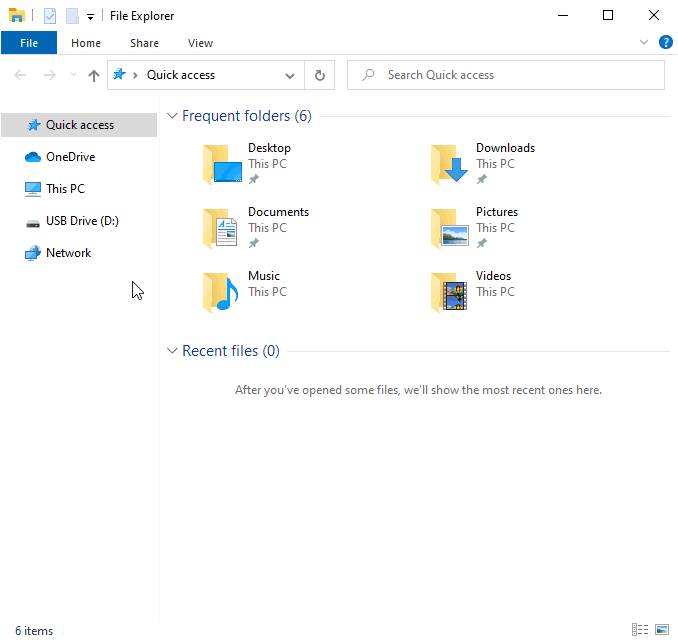How to bring up the format window for a flash drive in File Explorer on Windows 10