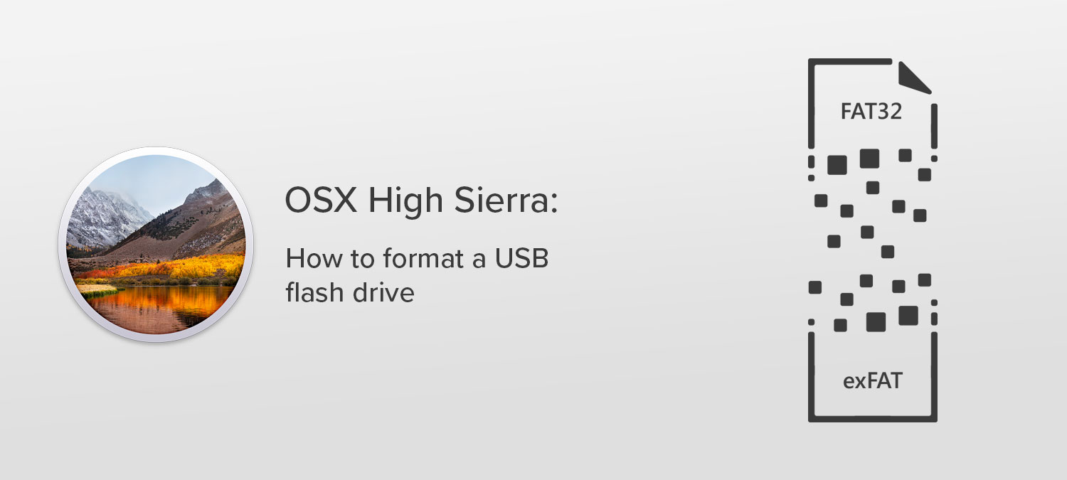 A guide on formatting a USB flash drive on OSX