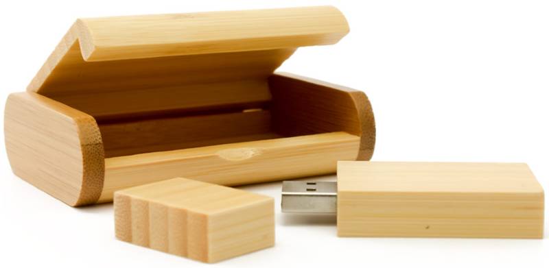 Wooden Flash Drive with Wooden Packaging