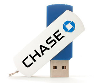 Swivel style customized flash drive