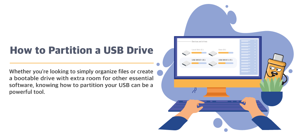 how to partition a USB drive