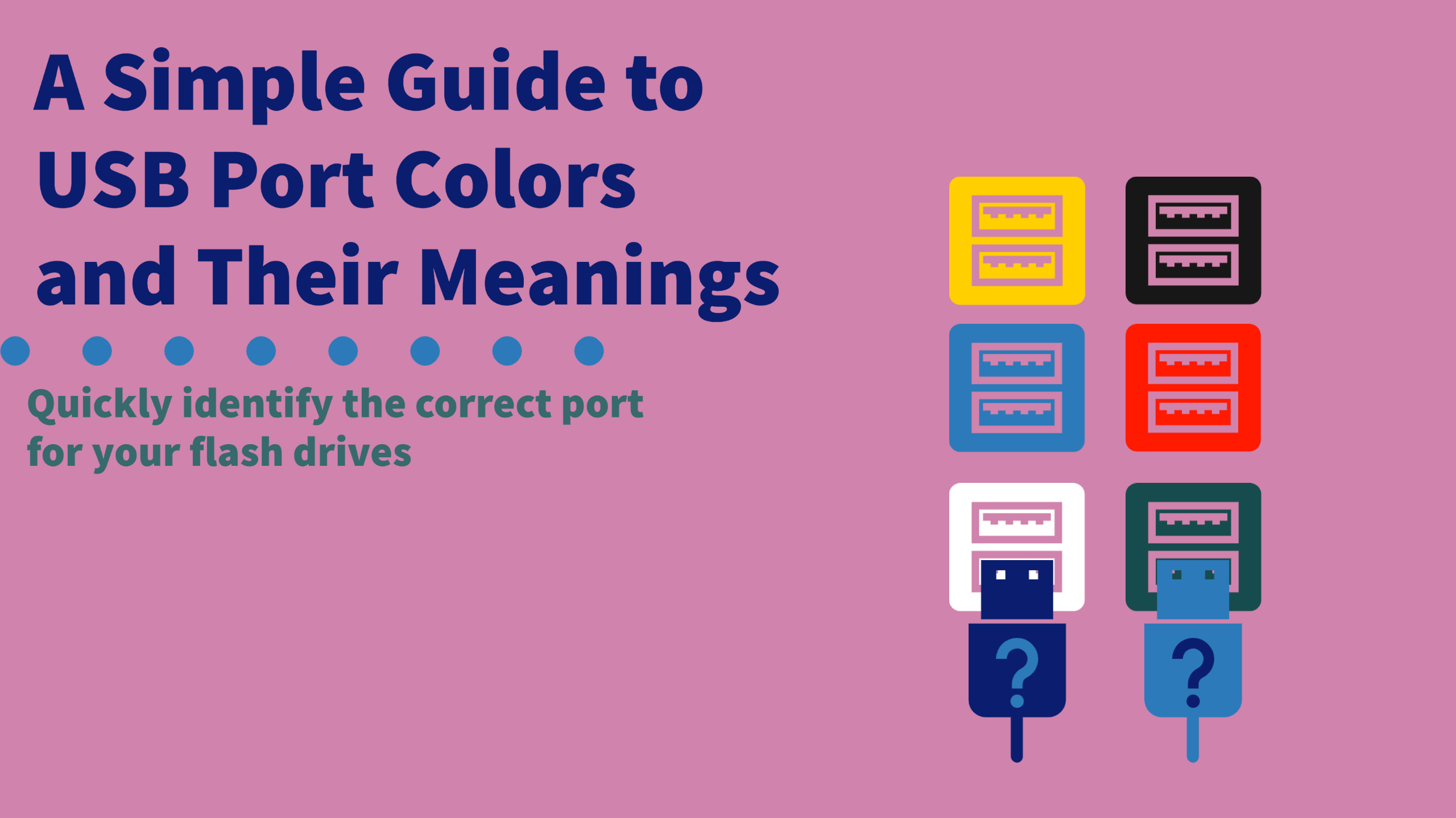 Dominerende musikkens Justerbar A Simple Guide to USB Port Colors and Their Meanings