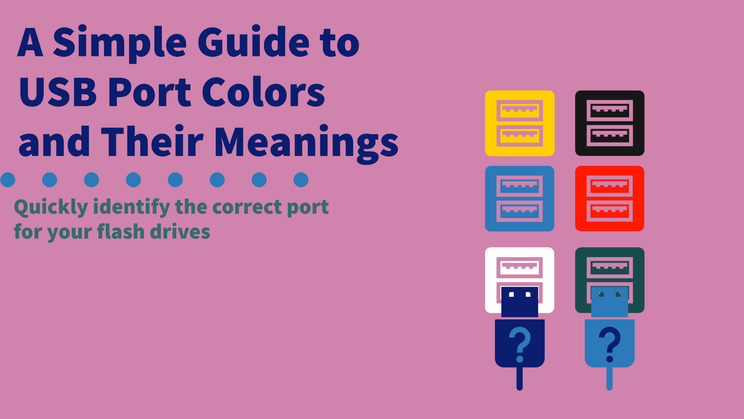 Tilhører mund Continental A Simple Guide to USB Port Colors and Their Meanings