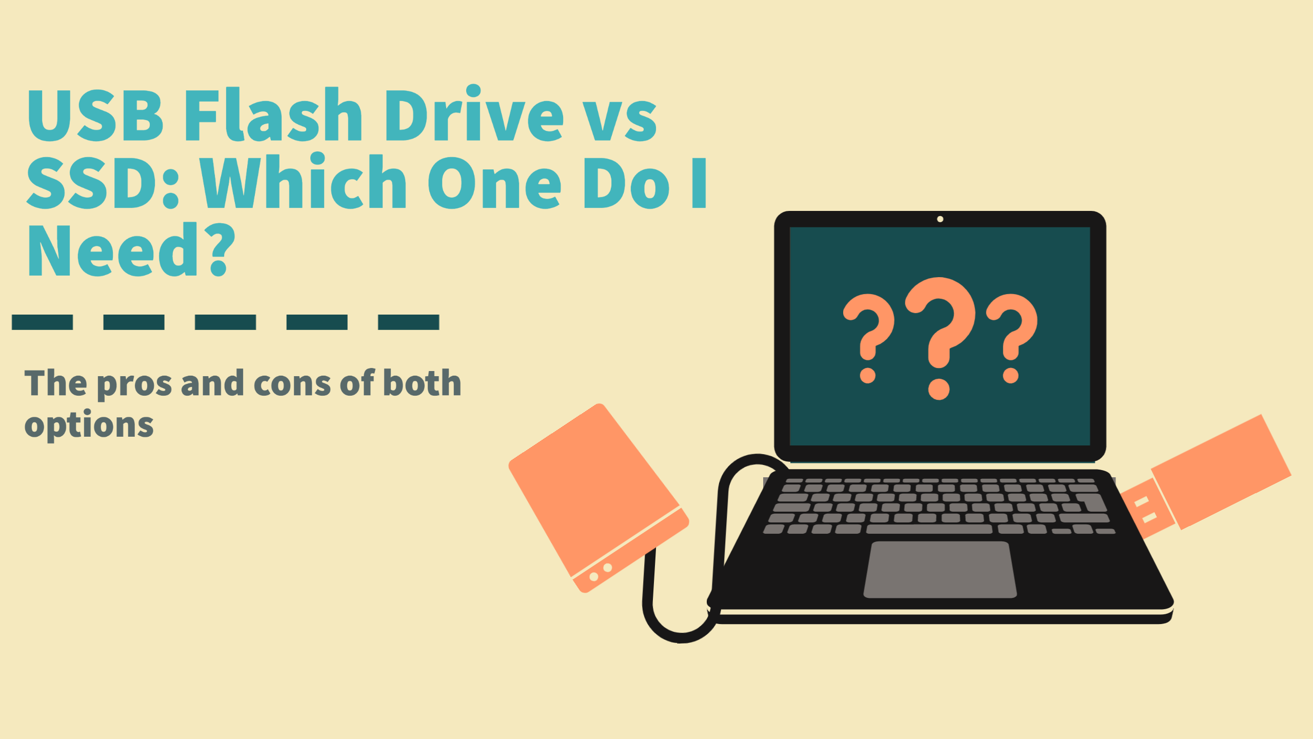 sprede Harmoni lede efter USB Flash Drive vs SSD: Which One Do I Need?