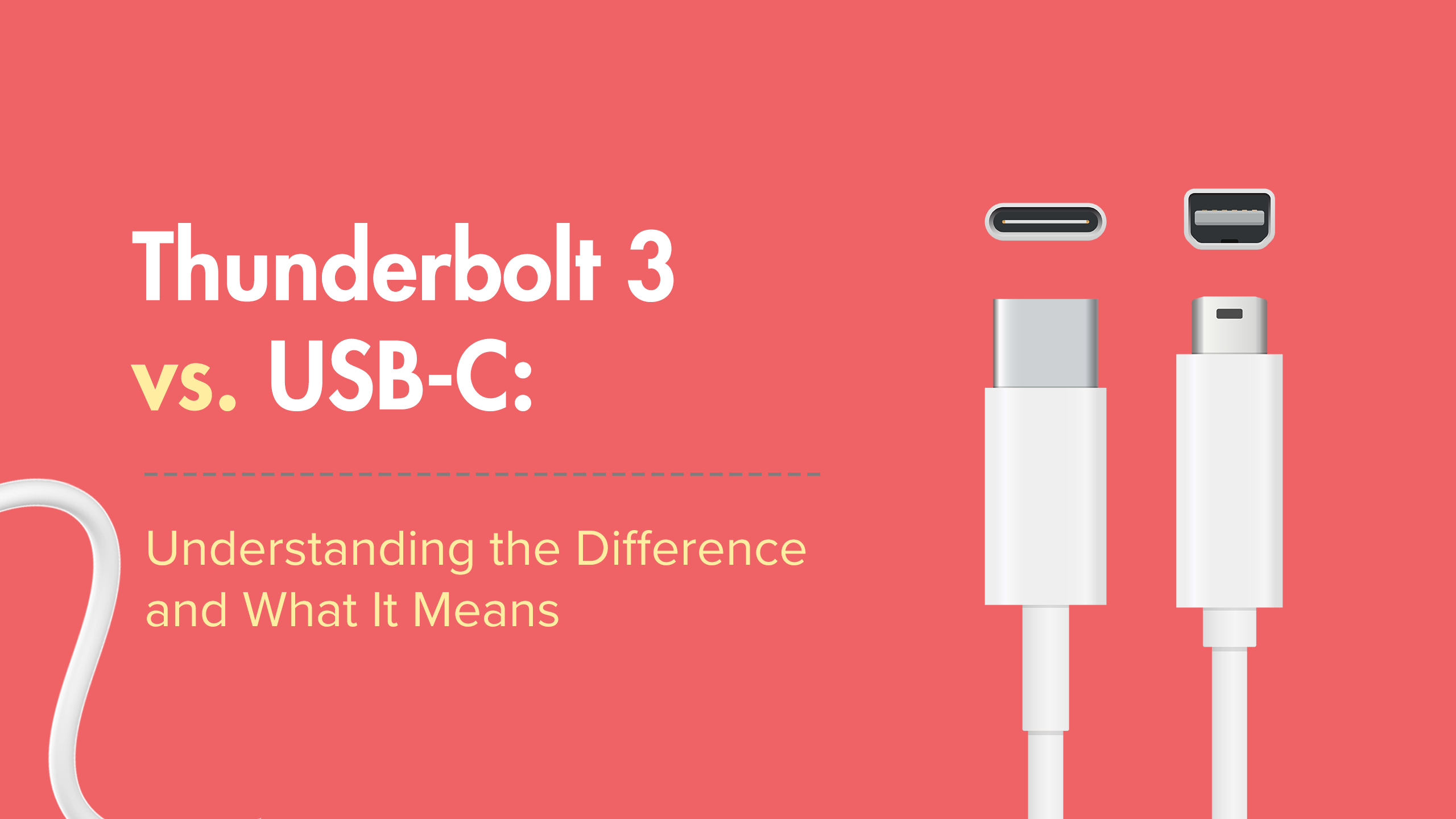 Mikroprocessor Woods Demokratisk parti Thunderbolt 3 vs USB C: Understanding the Difference and What it Means