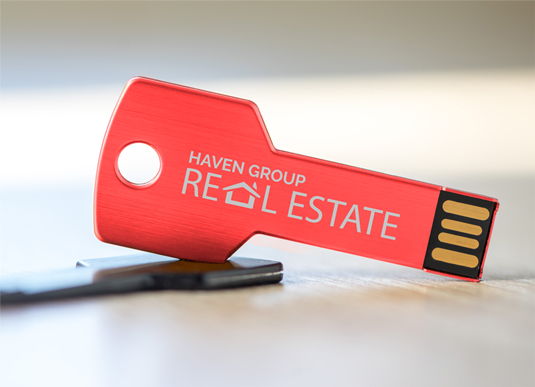 Photo of our Key Custom Flash Drives