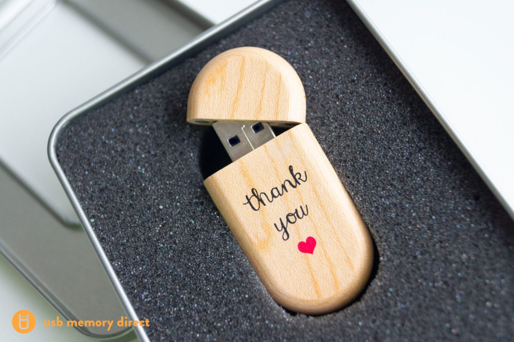 Custom Wooden USB thumb drive - USB Memory Direct 