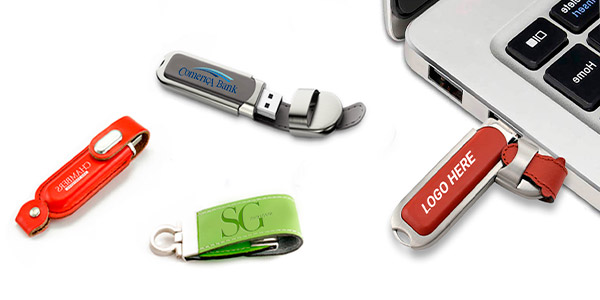 Custom Leather Flash Drives 