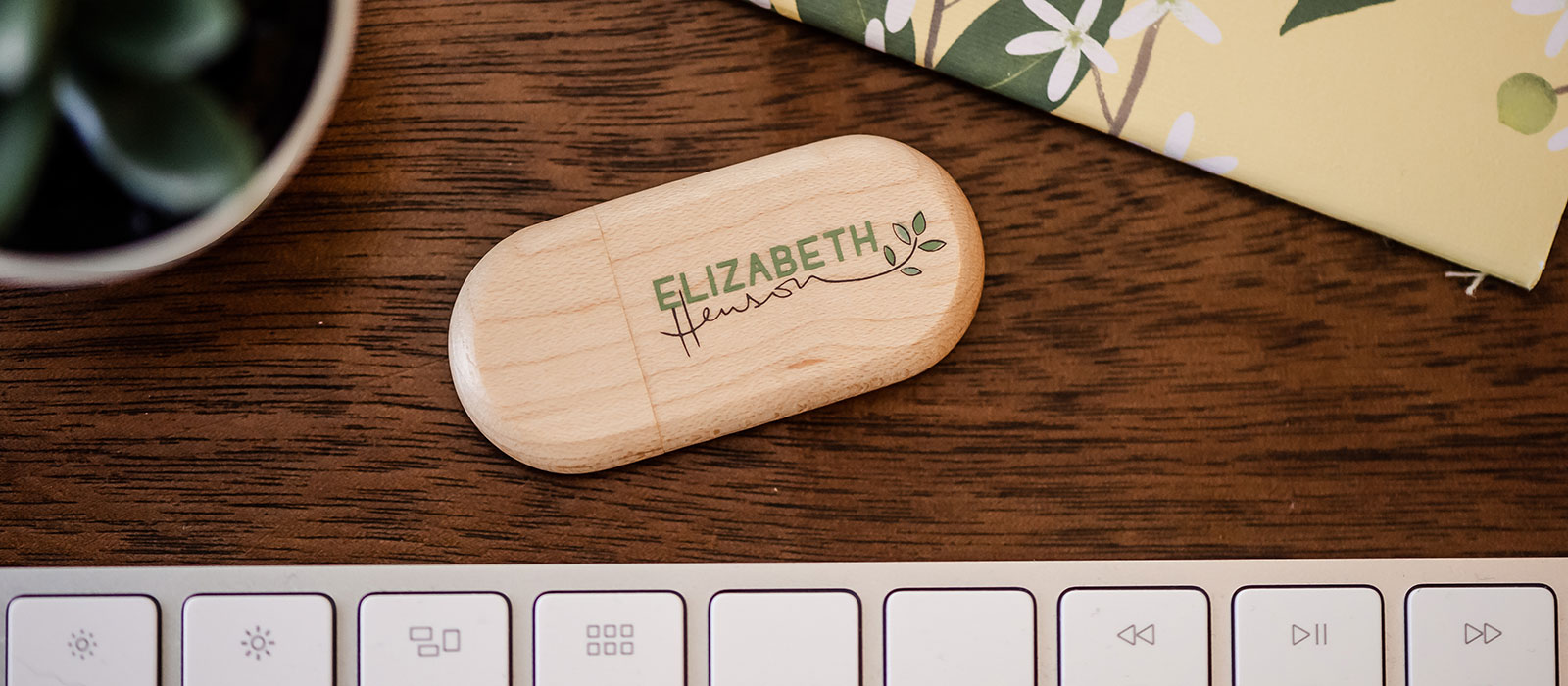 Elizabeth Henson Wooden Flash Drives 1