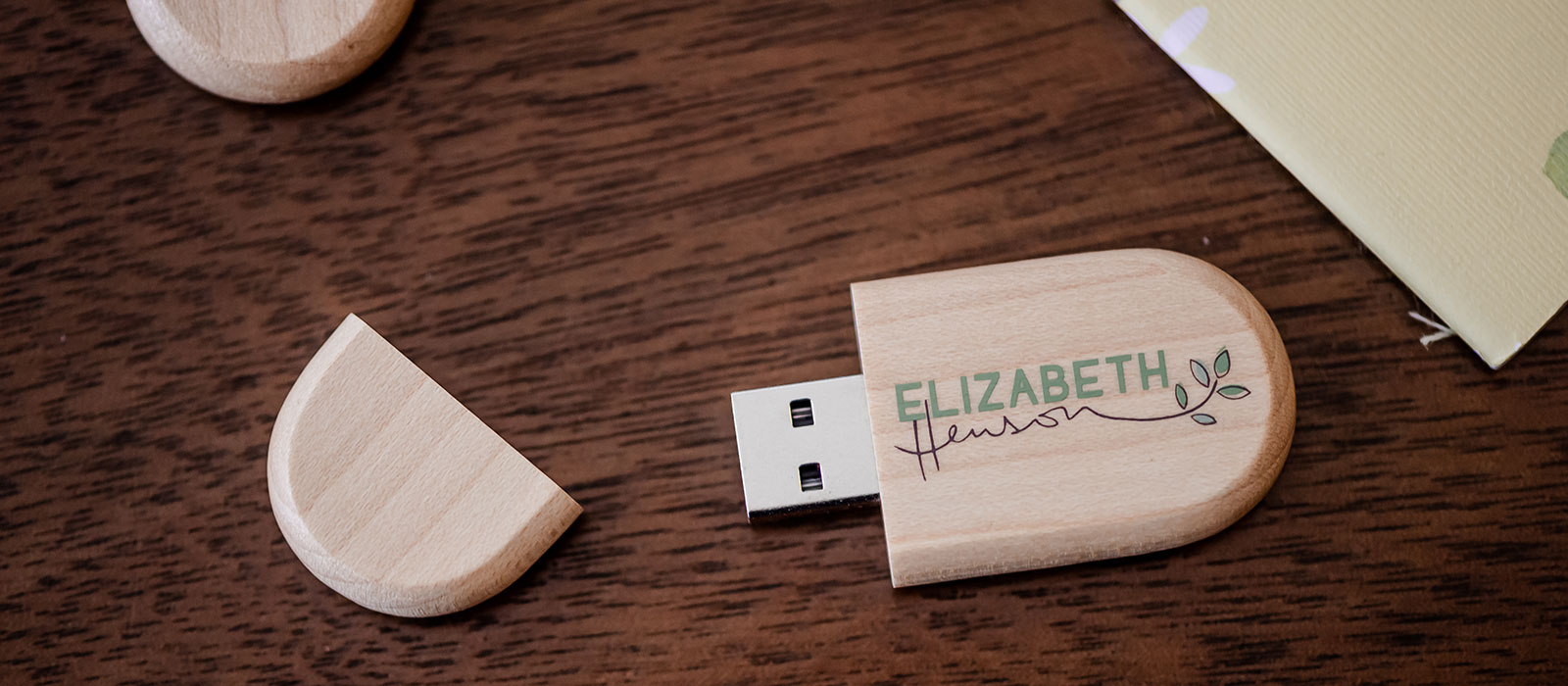 Elizabeth Henson Wooden Flash Drives 3