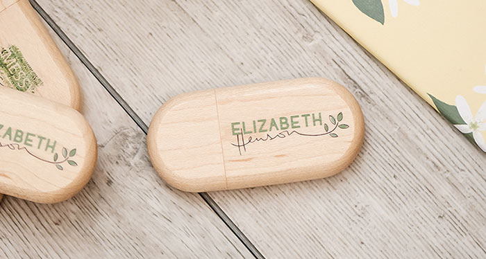 Elizabeth Henson Wooden Flash Drives 2