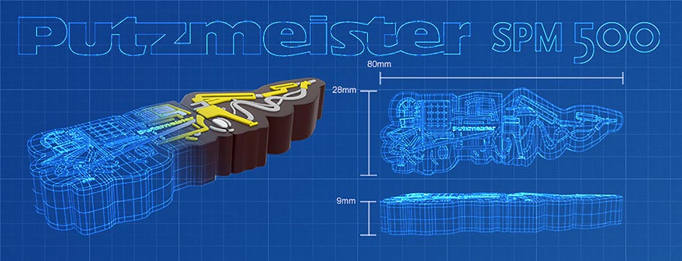 Putzmeister 3d Usb Drive Render