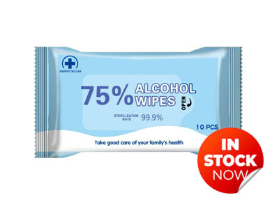 Alcohol Wipes Badged