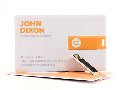 Card Flip Branded Flash Drives