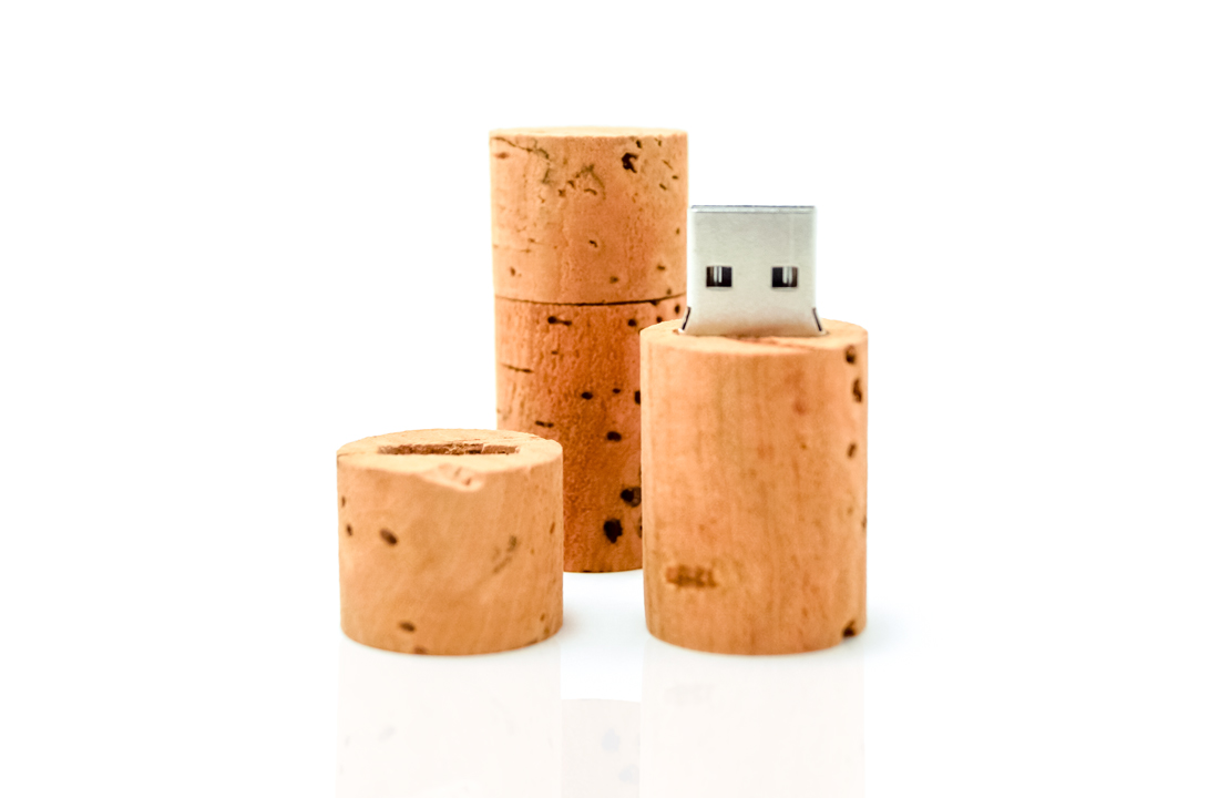 Custom Cork USB Flash Drives