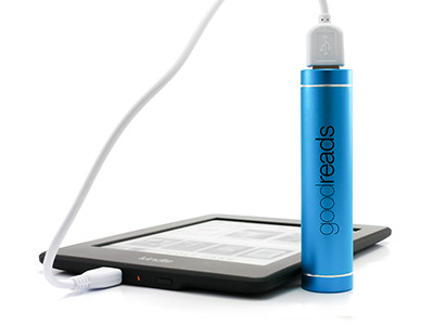 Custom Round Power Bank Blue Goodreads