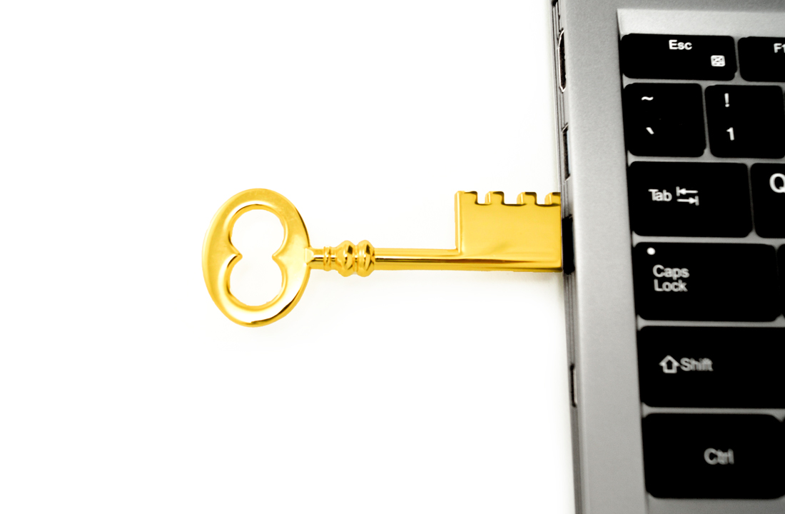 Gold Key USB Thumb Drive
