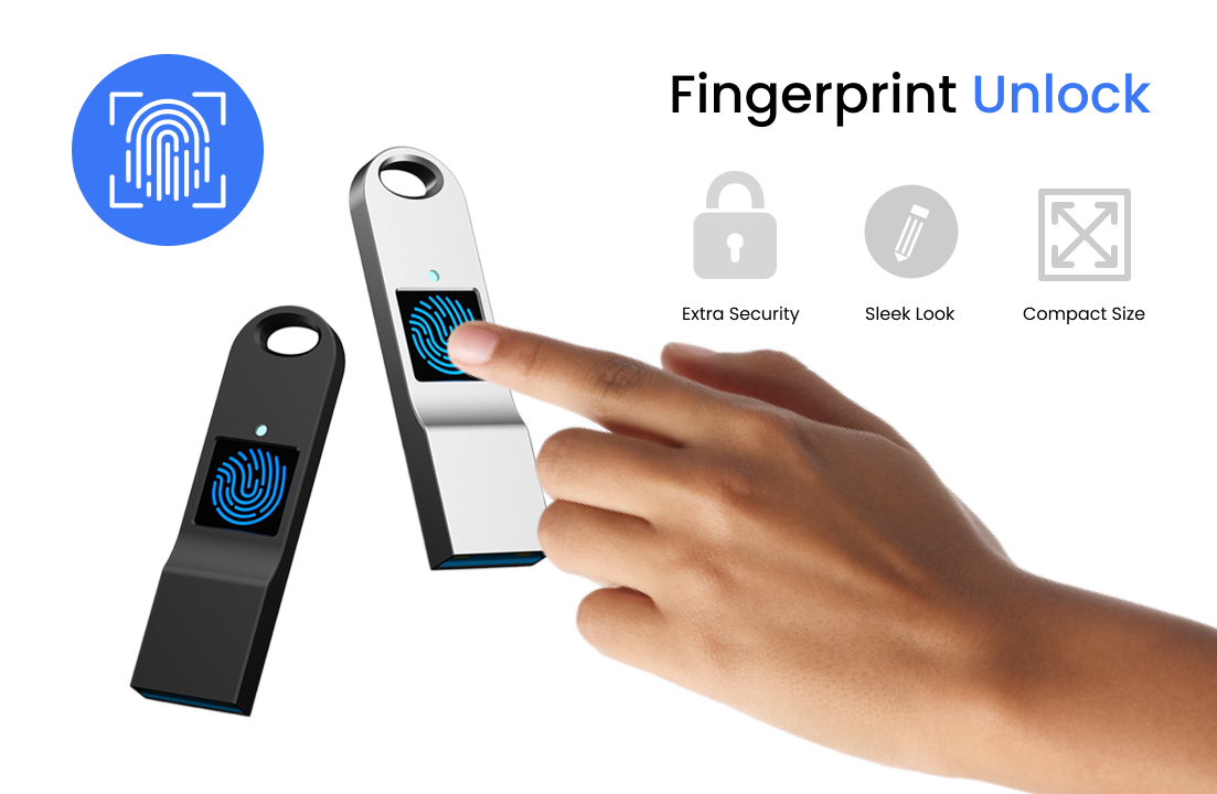 A Fingerpring Usb Flash Drive