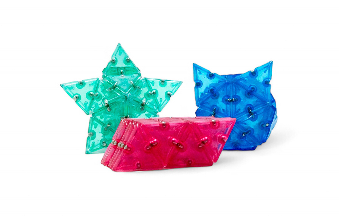 Blue Pyramid Magnet Fidget Toy