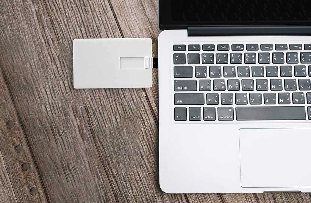 Blank Card Flip Usb Flash Drive