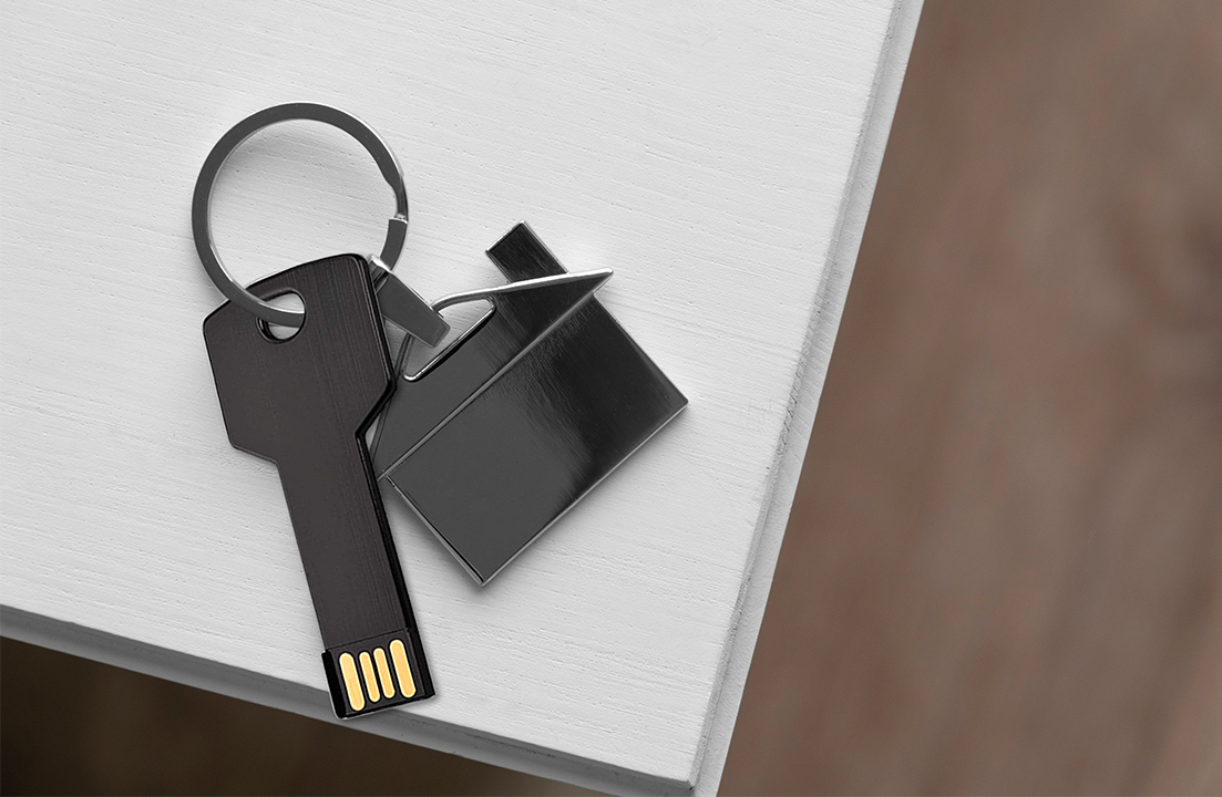 Black Usb Key Flash Drive