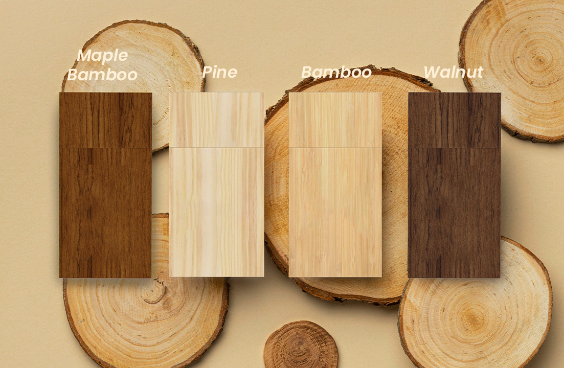 Different Color Wooden Usb Flash Drives