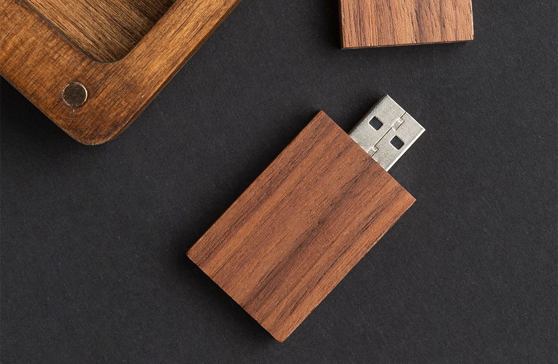 Wooden Type A Usb Flash Drive