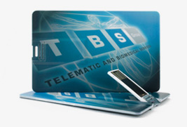 $1 Off Card-Flip Business Card USB Drives